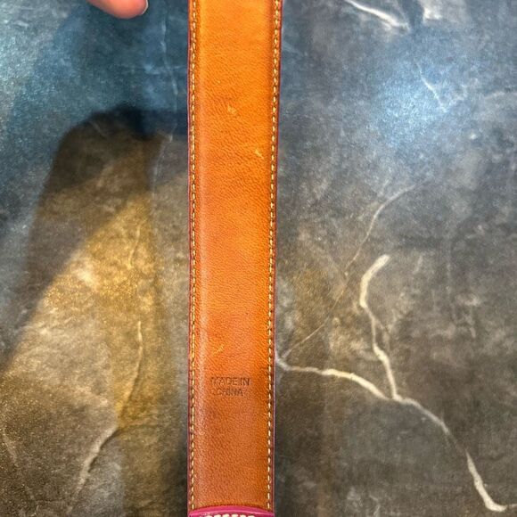 Coach Leatherware 4002 XL Colorblock 22”-26” Pink Orange Dog Collar - Picture 5 of 11